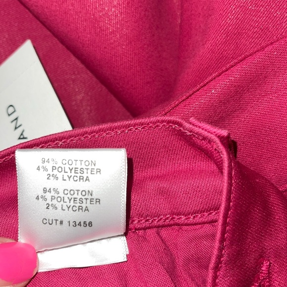 J Brand Alana High Rise Cropped Coated Dizzy Pink Jeans Size 26 NWT - Picture 17 of 17